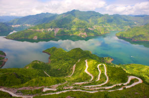 千峽湖公路鳥瞰