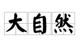 大自然[漢語詞語]