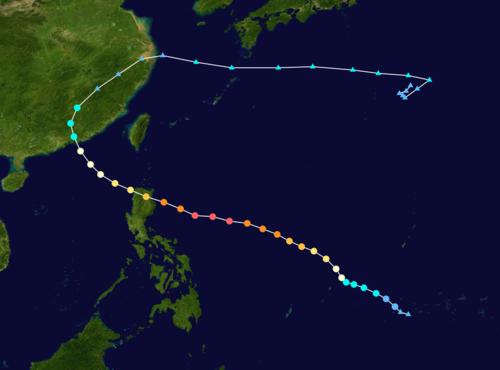 颱風“海馬”路徑圖