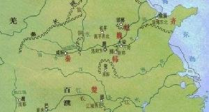 （圖）東周時期勢力圖（部分）