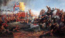英國步兵擊退法軍騎兵衝鋒