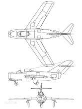 米格15三視圖