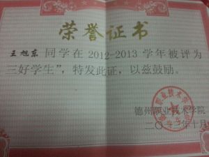 榮譽證書