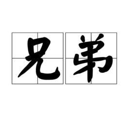 兄弟[詞義解釋]