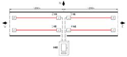 圖8  線型定溫火災探測器在隧道中安裝