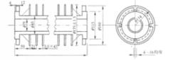 圖3 圓翼型鑄鐵散熱器示意圖