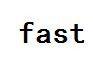 fast[英語單詞]