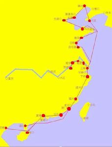 上海中谷新良海運有限公司航線介紹