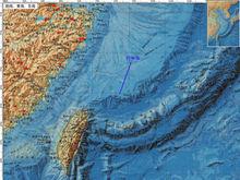 釣魚島位置示意圖