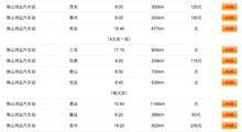 佛山鴻運汽車站時刻表