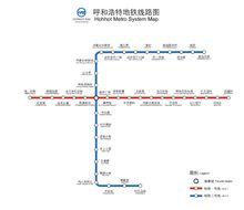 呼和浩特捷運線路圖