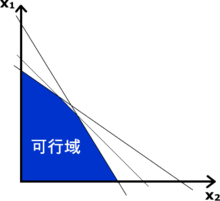 可解的問題會有一個簡單多邊形的可行域