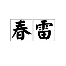 春雷[漢語詞語]