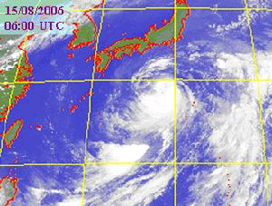 強烈熱帶風暴悟空的衛星圖