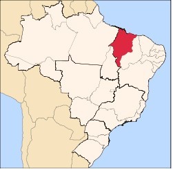 馬拉尼昂州 在 巴西的 位置