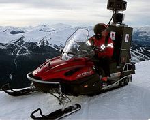 谷歌街景 街景雪地車