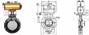 D671F-10S/F蝶閥規格尺寸