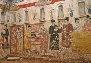 北京齋堂遼墓壁畫