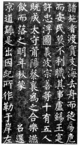 蔡襄書法欣賞【萬安橋記】楷書