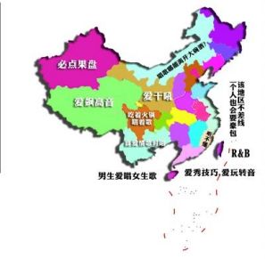 全國歌葩地圖