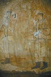 墓中發現的契丹人壁畫
