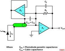 光電二極體降低噪聲原理圖
