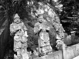 宋代武士石像