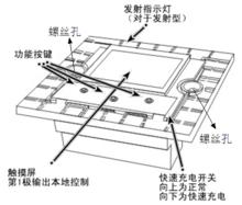 解開面殼後的無線互控開關正面