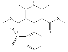 硝苯地平分子結構