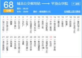 平頂山公交68路