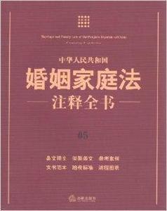 中華人民共和國婚姻家庭法注釋全書