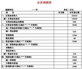 合併利潤表