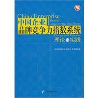 中國企業品牌競爭力指數系統理論與實踐