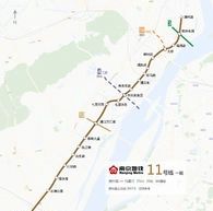 南京捷運11號線線路走向示意圖