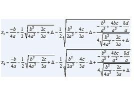 一元四次方程求根公式