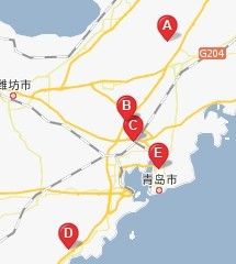 青島第四人民醫院地圖