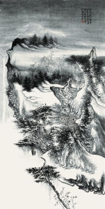 霜華如夢  136cm×68cm，2014年