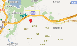深圳地圖，桐景花園地理位置