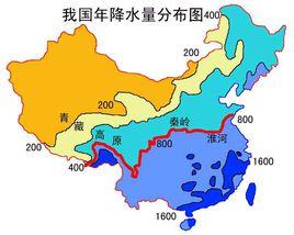 800毫米等降水量線