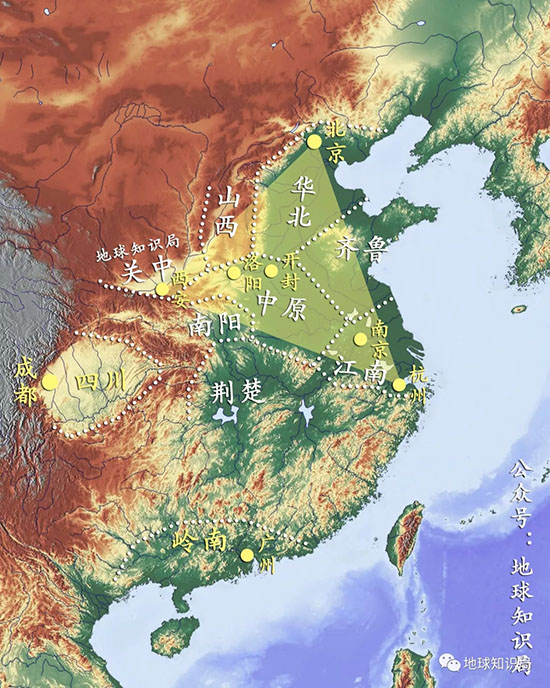 仍然在這個都城三角形內 不過地位有了巨大的轉變 山西和陝西的乾旱化難辭其咎