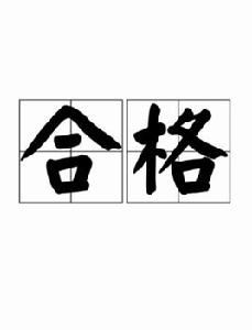 合格[詞語]