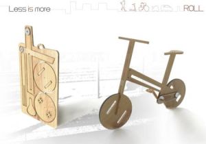 木質腳踏車模型