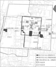 明故宮地段歷史古蹟、文物建築分布圖