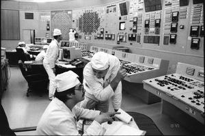 列寧格勒核電站2號反應堆主控室