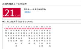 深圳公交N21路