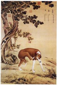 十駿犬圖[郎世寧創作畫作]