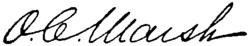 Othniel Charles Marsh&#39;s signature