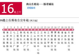 蘭州16路上行公交線路