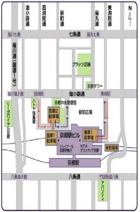 京都火車站平面示意圖