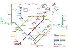 新加坡捷運及輕軌路線圖
